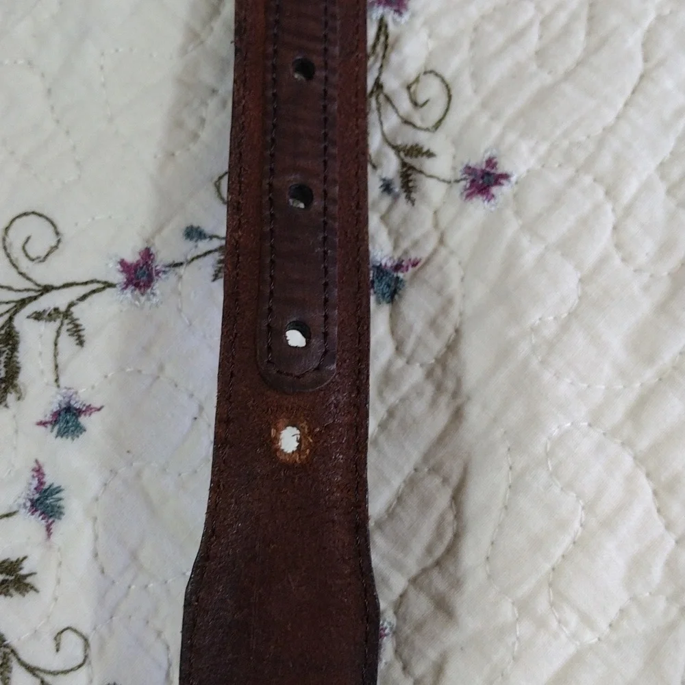 Vintage Onyx By Brighton Toronto Taper Leather Belt Size‎ 40